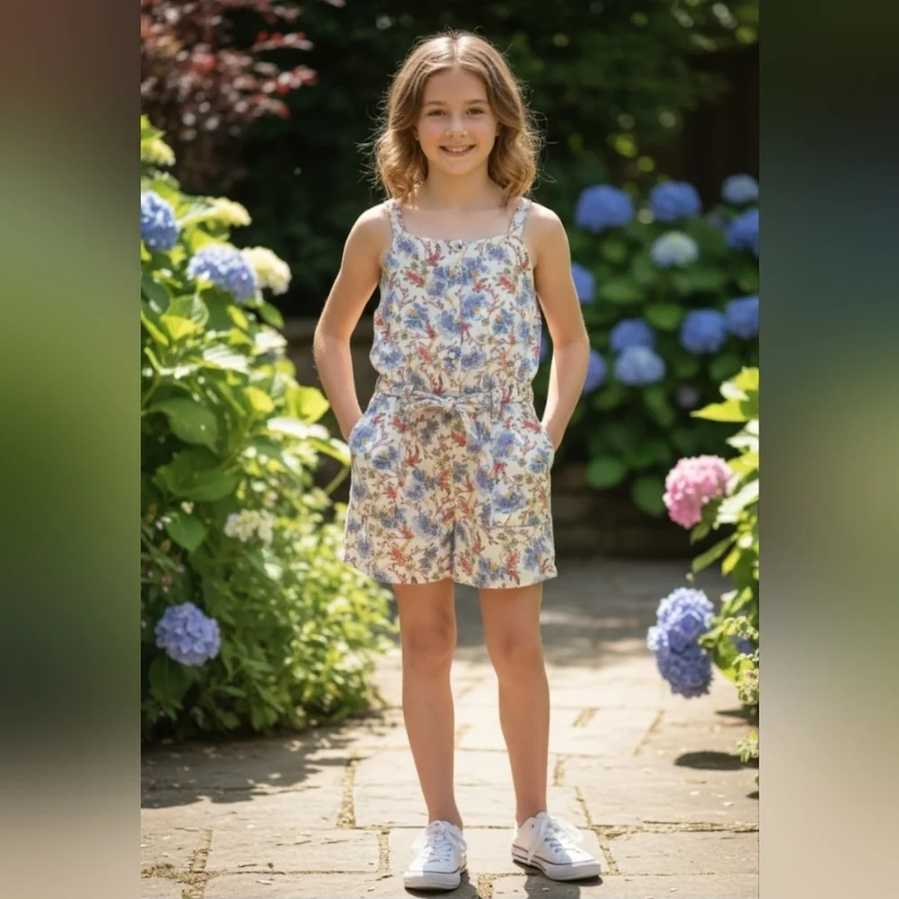 Old Navy Kids Floral Romper - Multicolor